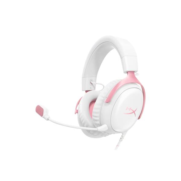 HyperX Cloud III Gaming Headset (White Pink)