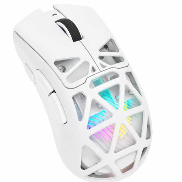 AULA SC620 Tri-Mode (BT5.3/2.4GHz/USB-C) Wireless Gaming Mouse White (SC620W)