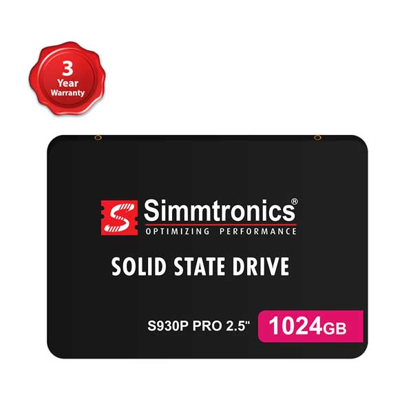 Simmtronics S930P PRO 1024GB 2.5 Inch 3D NAND SATA SSD