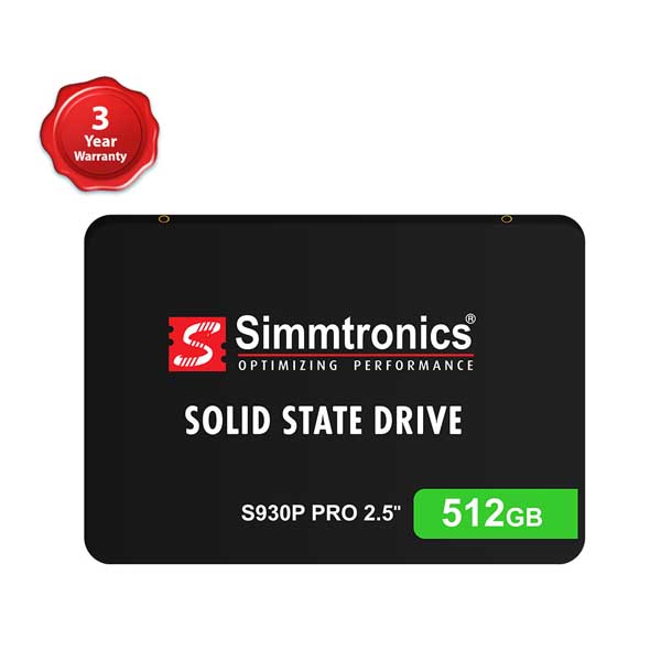 Simmtronics S930P PRO 512GB 2.5 Inch 3D NAND SATA SSD