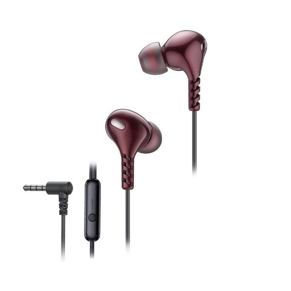 FINGERS SoundGlitz2 Wired Earphones (Burgundy)