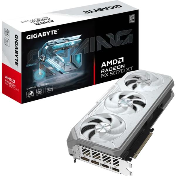 Gigabyte Radeon RX 9070 XT GAMING OC ICE 16G