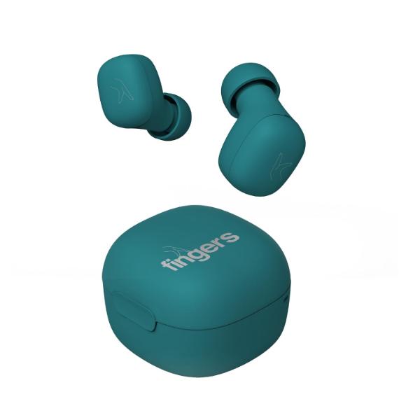 FINGERS SizeZero Pods2 TWS Earbuds (Teal)