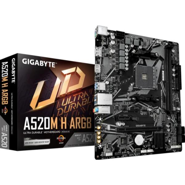 Gigabyte A520M H ARGB (Rev. 1.0) AMD A520 Motherboard
