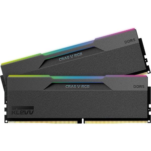 KLEVV CRAS V RGB 32GB (2x16GB) DDR5 6000MHz CL28 Desktop RAM