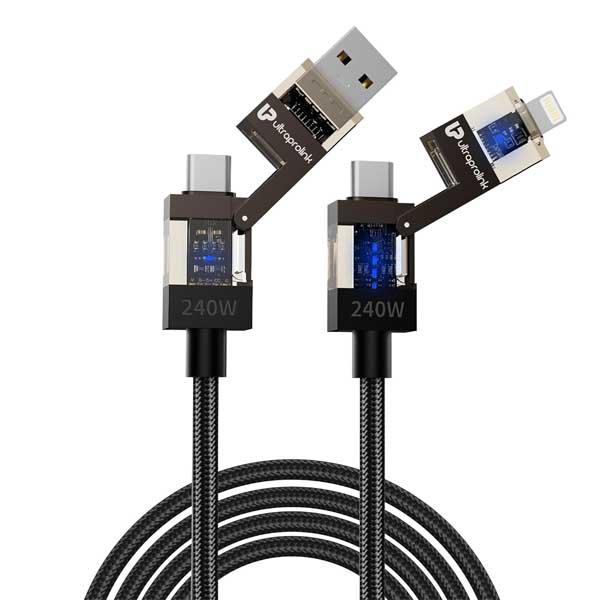 ULTRAPROLINK QuadLink 240W 4‑in‑1 Fast Charging (UL1237BLK-0150)