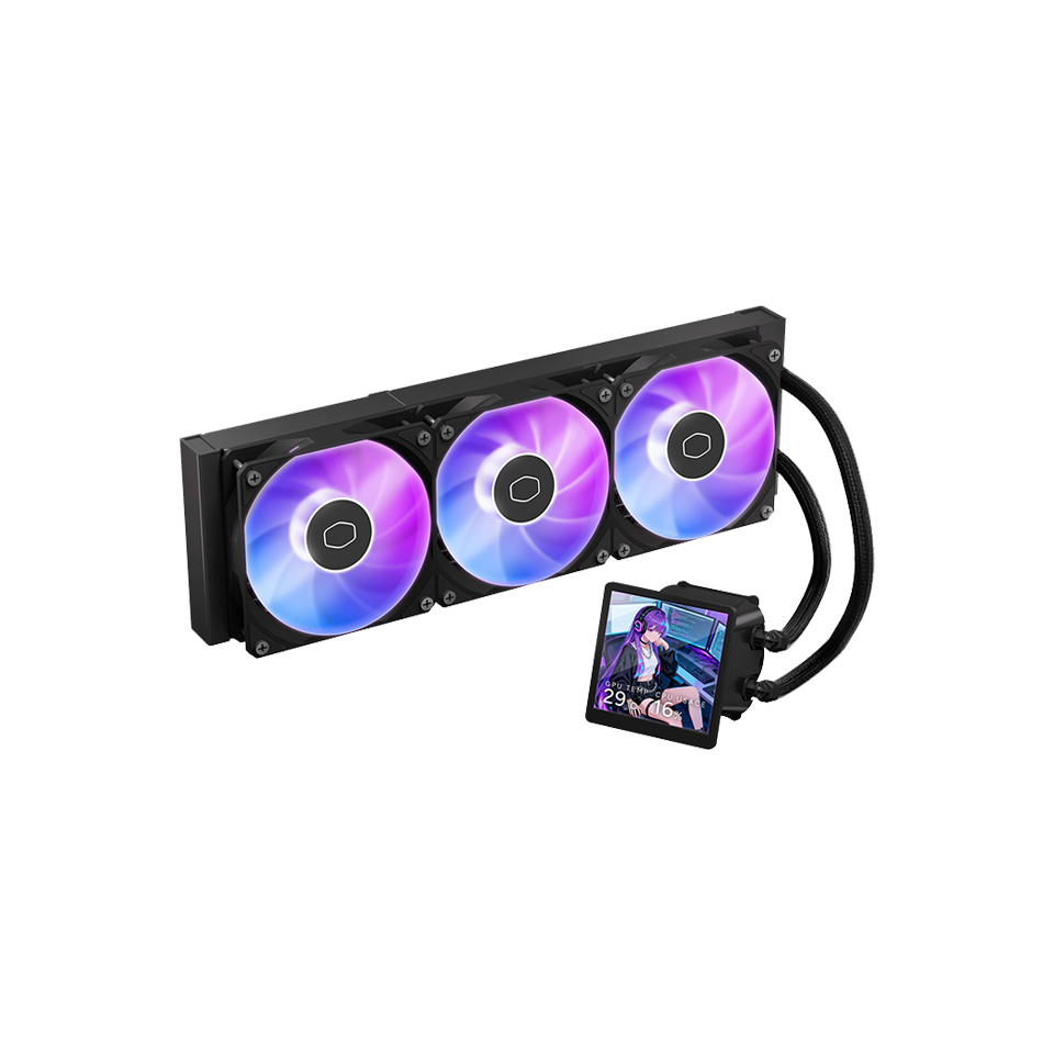 Cooler Master MasterLiquid Core LCD 360 4-Inch ARGB Liquid CPU Cooler