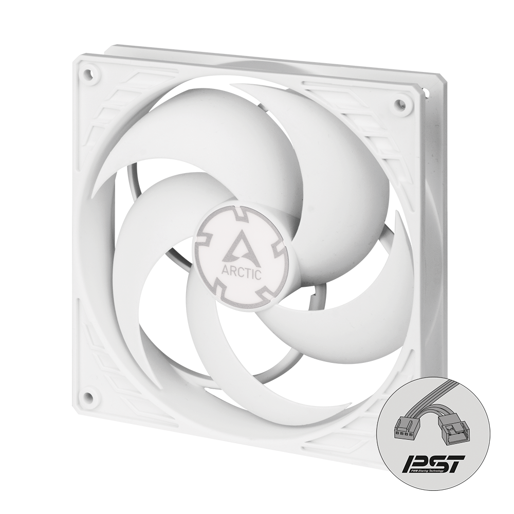 Arctic P14 PWM PST 140 mm PWM Fan with Cable Splitter (White)
