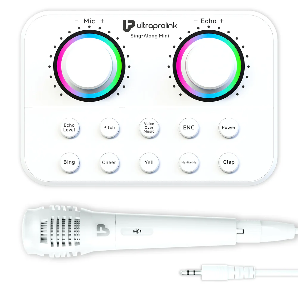 UltrA Prolink Sing Along Mini Wireless Karaoke & Live Broadcast Mixer with Condenser Mic