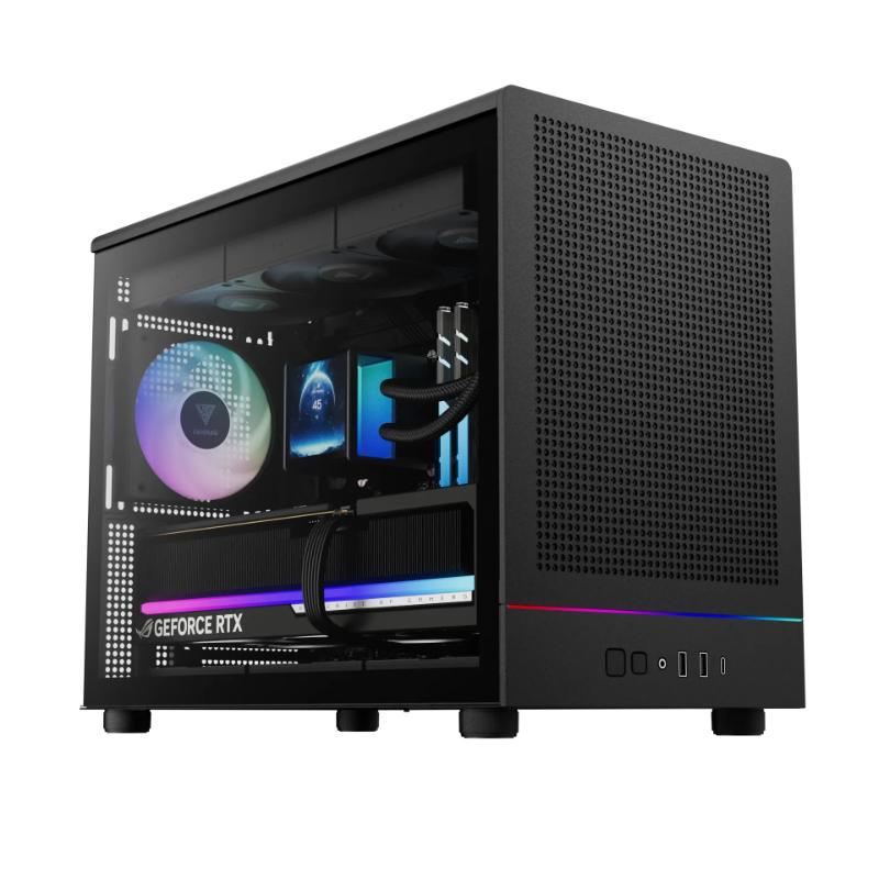 GAMDIAS ATHENA M4M SERIES Micro-Tower Case (Black)