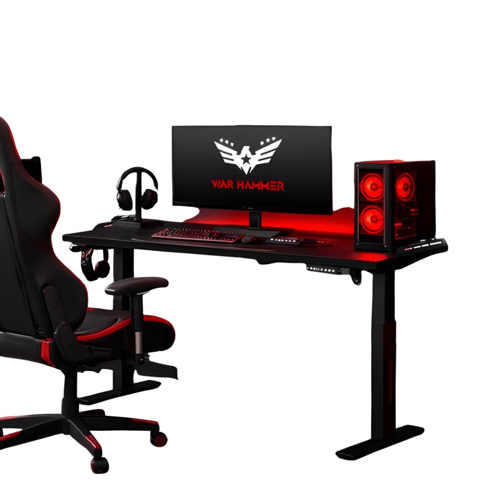 WAR HAMMER Warstation Carbonfibre Automatic Height Adjustable Sit Stand Desk