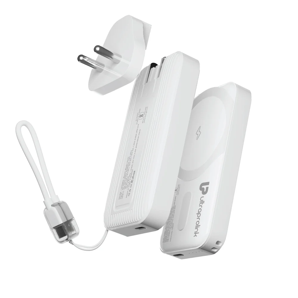 Ultra prolink Boost Blade Duo Slim Travel Charger & Magnetic Wireless PB UM1204