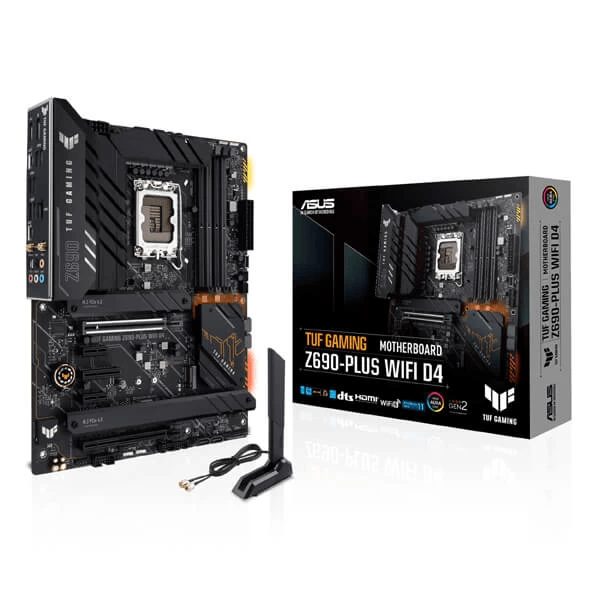 Asus TUF Gaming Z690-Plus WIFI D4  Intel Motherboard Supports Intel 12th, 13th & 14th Gen Processors