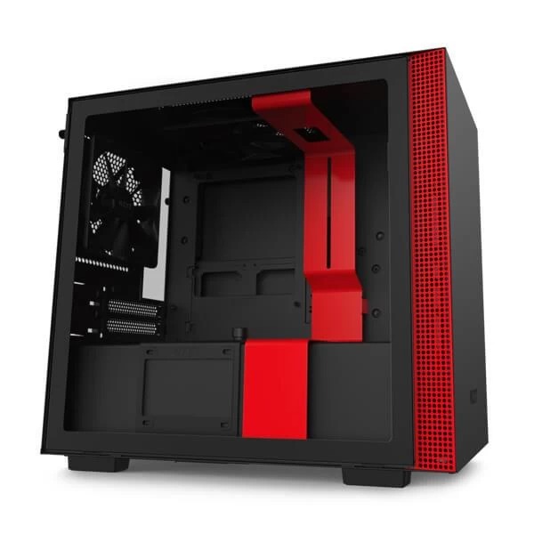 Nzxt H210 Cabinet (Matte Black-Red)
