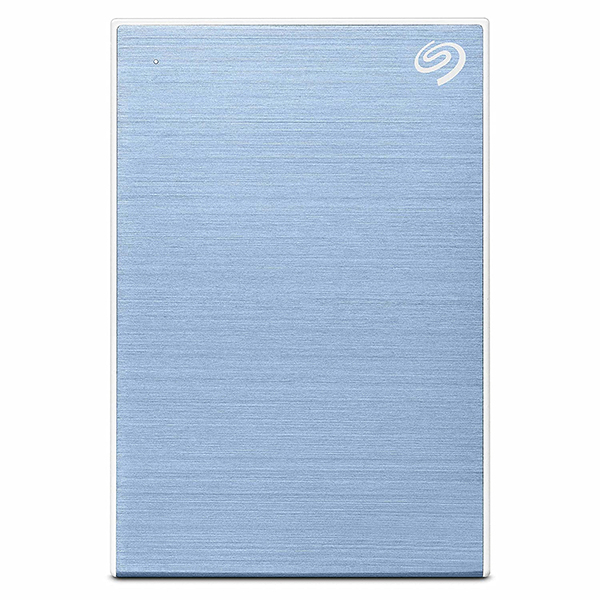 Seagate One Touch 2TB External Hard Drive with Password Protection (Light Blue)