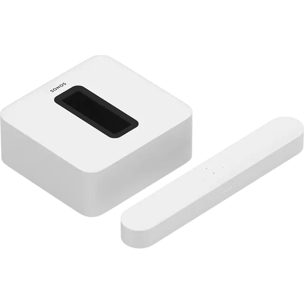 Sonos Entertainment Set with Beam Gen 2 and Sub (Black) - White