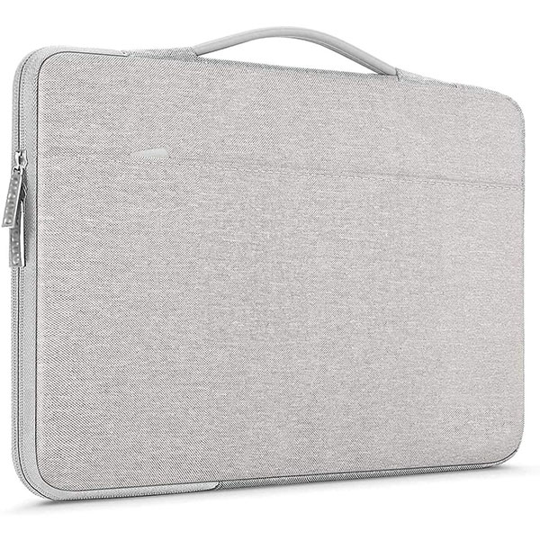 Waterproof Nylon Exterior with Soft Velvety Interior Sleeve Bag Pouch Carry Case for Laptops, MacBook 13" Black