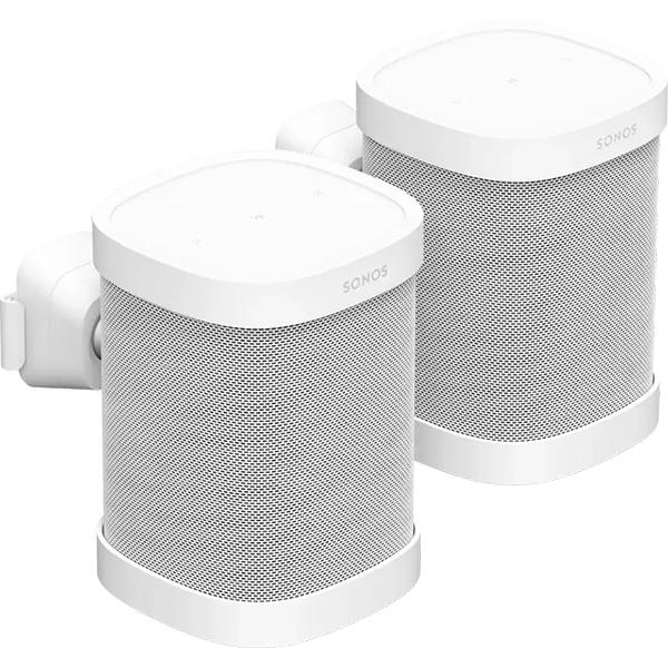 Sonos One and One SL Wall Mount (Pair) (Black) - White