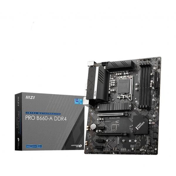 MSI PRO B660-A DDR4 Intel Motherboard Supports Intel 12th , 13th & 14th Gen Processors