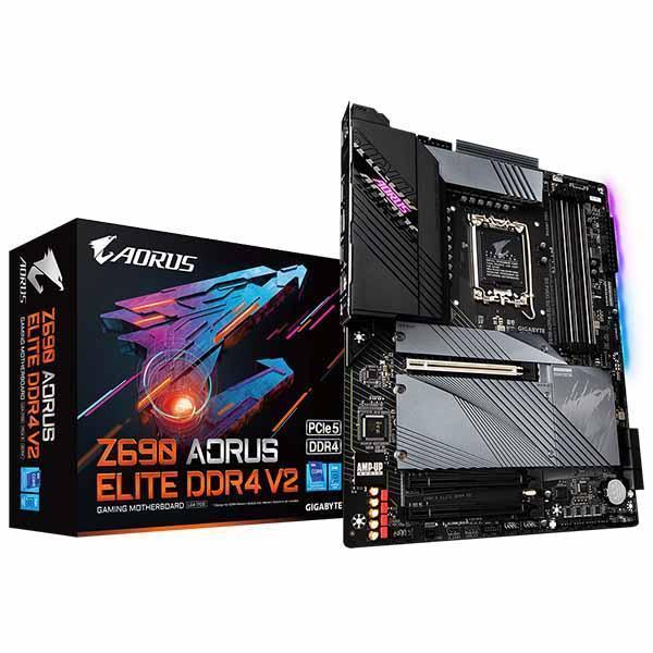 Gigabyte Z690 AORUS ELITE DDR4 V2 (rev. 1.0) (Wi-Fi) Intel Motherboard Supports Intel 12th, 13th & 14th Gen Processors