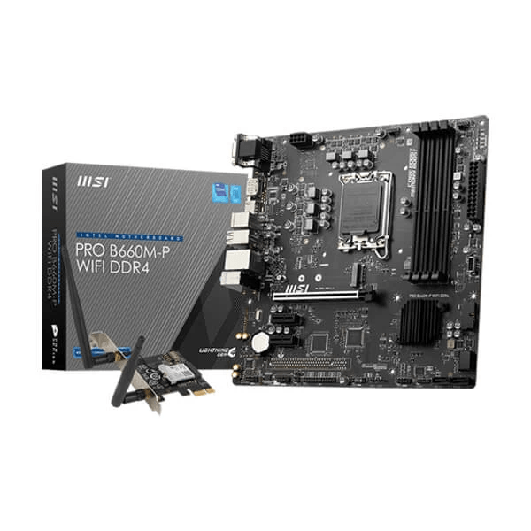 MSI PRO B660M-P Wifi DDR4 Intel Motherboard Supports Intel 12th , 13th & 14th Gen Processors