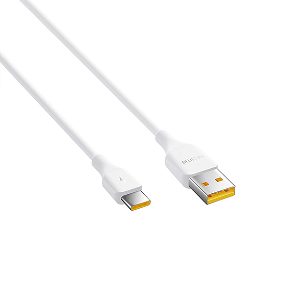realme USB Type C TPE Cable (White) with Fast Charging Support (upto 27W)