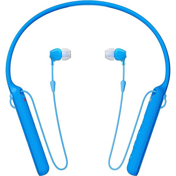 Sony WI-C400 Wireless in-Ear Neck Band Headphones Bluetooth Headset with mic (Blue)