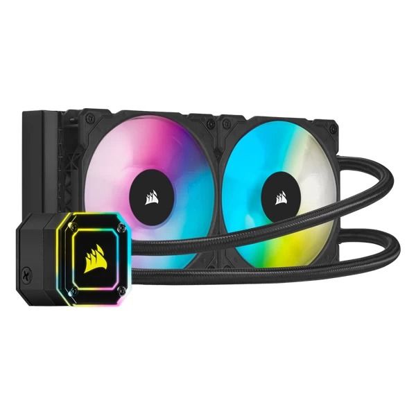 Corsair ICUE H100i Elite Capellix CPU Liquid Cooler (Black)