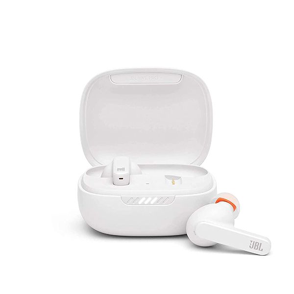 JBL Live Pro+ TWS, Adaptive Noise Cancellation Earbuds with Mic, White