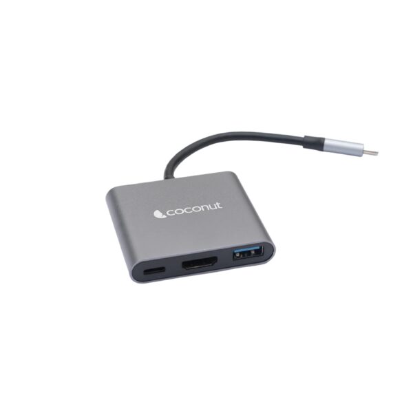 Coconut 3 in 1 Dock A - Type C to HDMI + USB3.0 + USB C USB C Hub