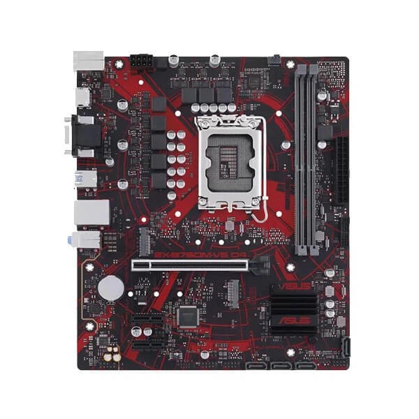 Asus EX-B760M-V5 D4 Intel Motherboard Supports Intel 12th, 13th & 14th Gen Processors