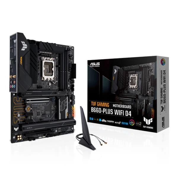 Asus TUF Gaming B660-Plus WIFI D4 Intel Motherboard Supports Intel 12th, 13th & 14th Gen Processors
