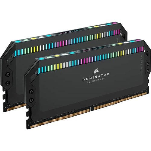 Corsair DOMINATOR PLATINUM RGB 32GB (2x16GB) DDR5 DRAM 7200MHz C34 Memory Kit (Black)
