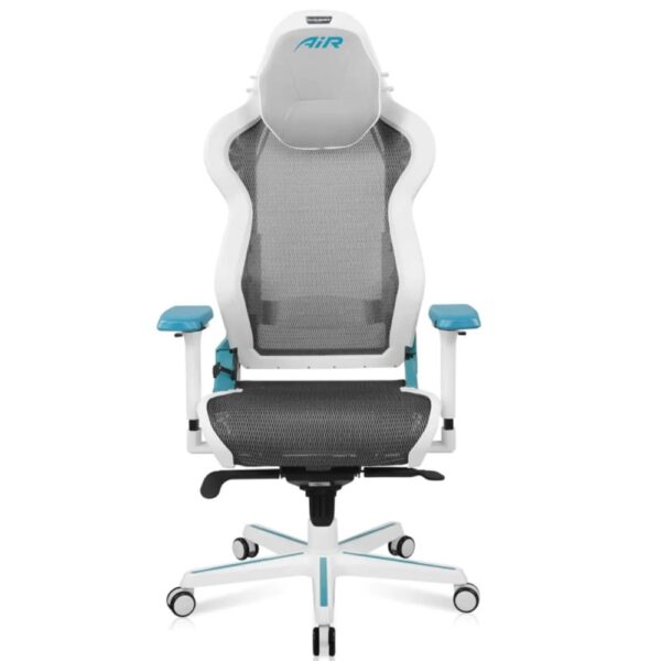 DXRacer Air R1S Gaming Chair (White &amp; Cyan)