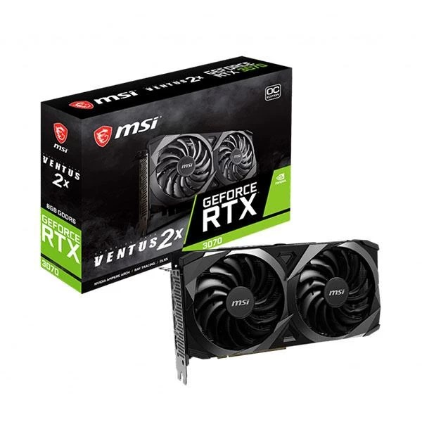MSI Geforce RTX 3070 Ventus 2X OC 8GB GDDR6 256-Bit Gaming Graphics Card