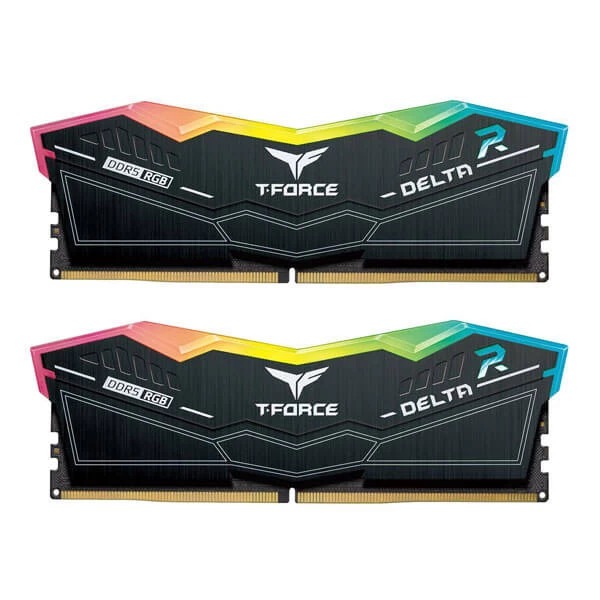 TeamGroup T-Force Delta RGB 64GB (32GBx2) DDR5 5200MHz CL40 Desktop RAM (Black)