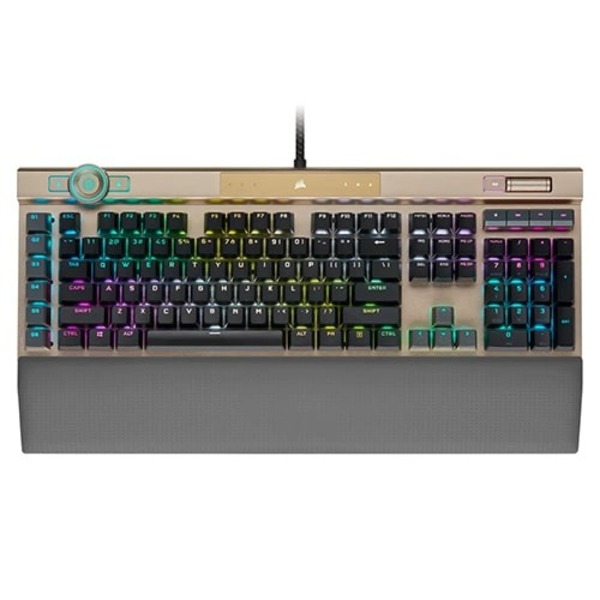 Corsair K100 RGB Optical-Mechanical Gaming Keyboard (Midnight Gold)