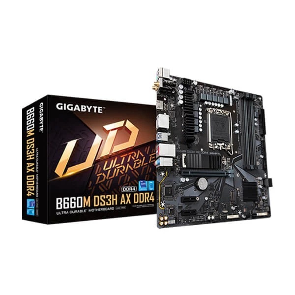 Gigabyte B660M DS3H AX DDR4 (Wi-Fi) Intel Motherboard Supports Intel 12th, 13th & 14th Gen Processors