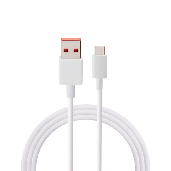 MI Xiao Usb Type C Hypercharge Cable 6A 100Cm Sturdy And Durable Black Supports 120W Hypercharging
