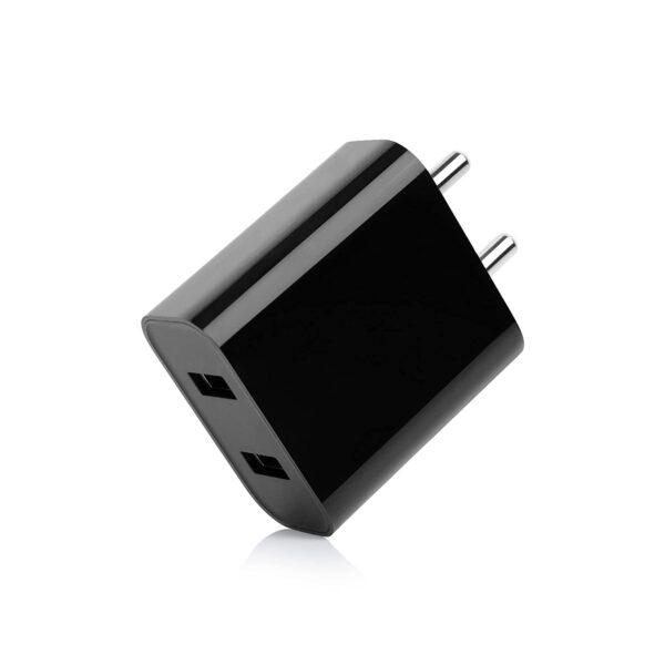 Mi USB 18W Dual Port Charger for Mi Cellular Phones (Black)