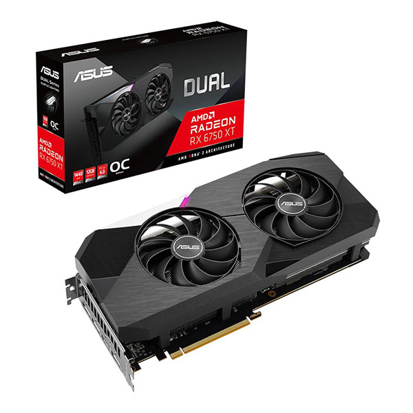 ASUS Dual RX 6750 XT OC Edition 12GB GDDR6 Graphic Card