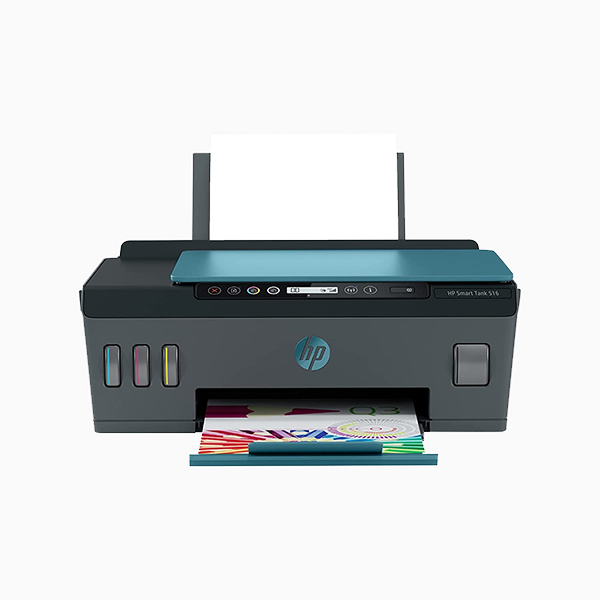 HP Ink Tank 516 Color Printer, Scanner, & Copier with High Capacity Tank for Home, B&W Prints at 10 Paise/Page*, Color Prints at 20 Paise/Page*, Compact, Easy Printing