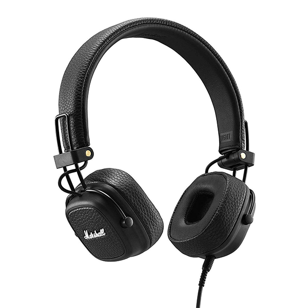Marshall Major III Wired On Ear Headphones with Mic (Black)
