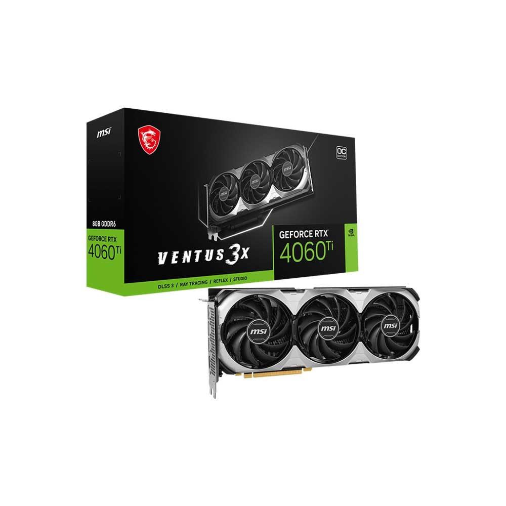 Msi Geforce Rtx 4060 Ti Ventus 3x 8gb Oc Graphics Card