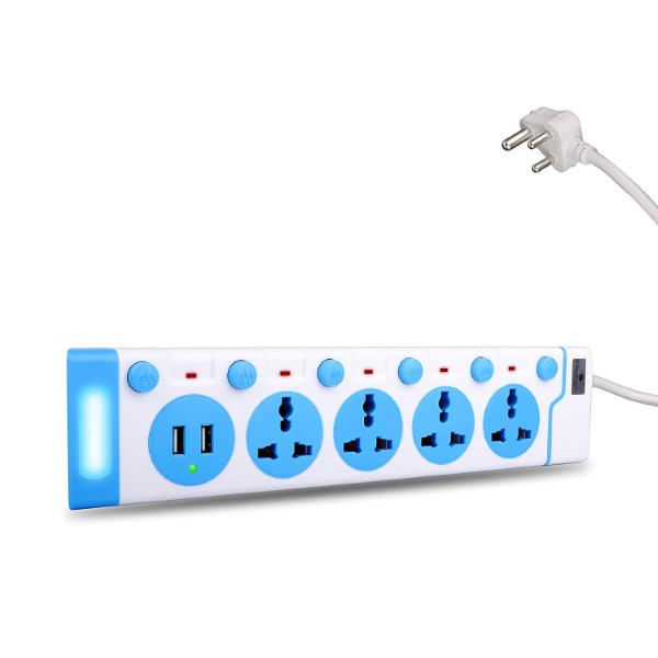 ZEBRONICS ZEB-PS4320L USB Plus 2500W Power Extension