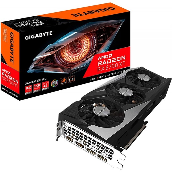 Gigabyte Radeon RX 6700XT Gaming OC 12GB GDDR6 192-Bit Triple Fan Graphics Card