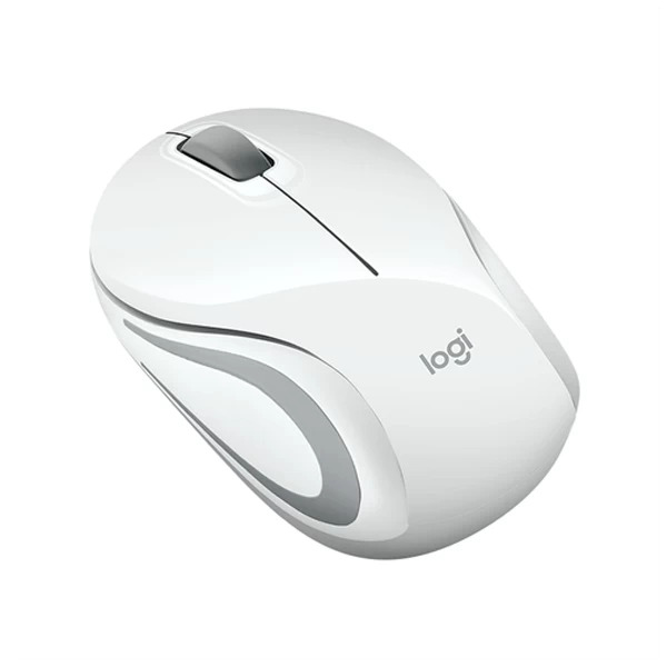 Logitech M187 Ultra Portable Mini Wireless Mouse (White)