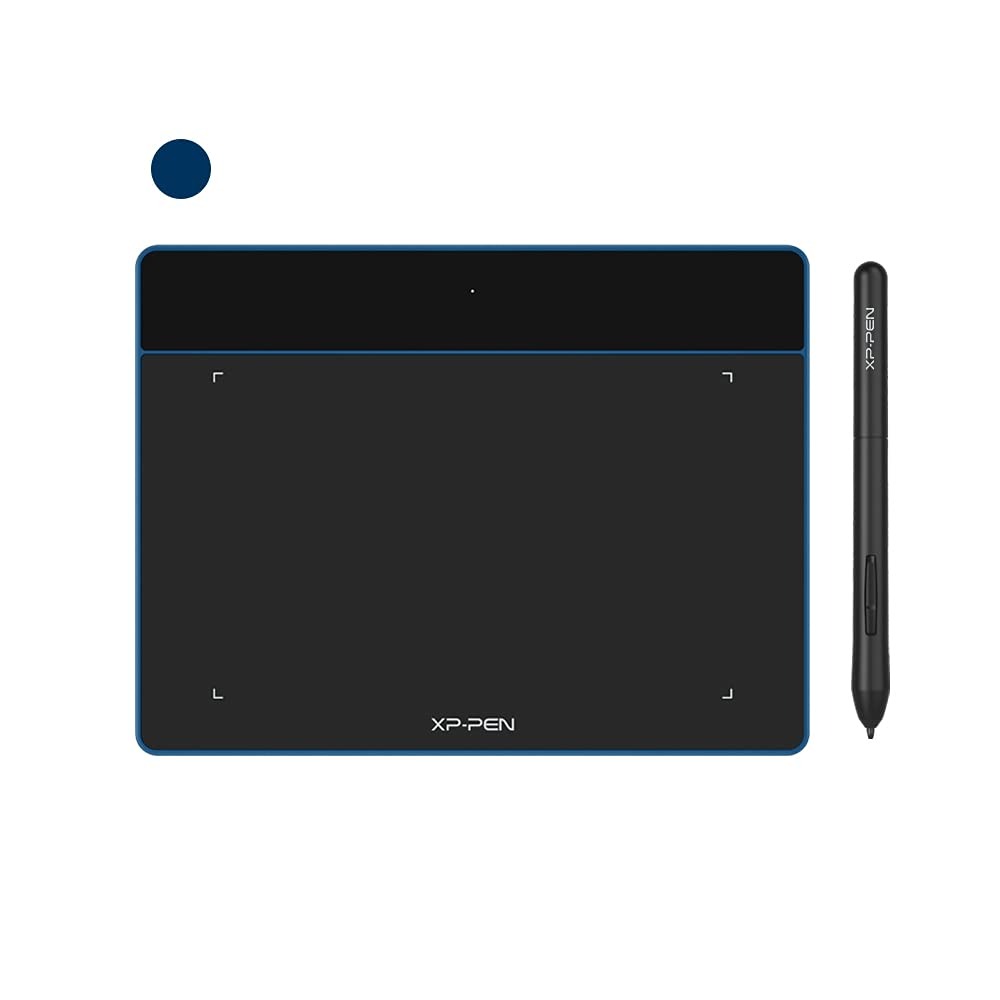 XP-PEN Deco Fun S Graphic Drawing Tablet 6x4 Inches Digital Sketch Pad OSU Tablet for Digital Drawing, OSU, Online Teaching-for Mac Windows Chrome Linux Android OS(Blue)
