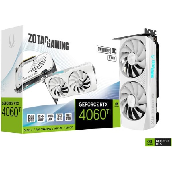 ZOTAC Gaming GeForce RTX 4060 Ti 8GB Twin Edge OC White Edition