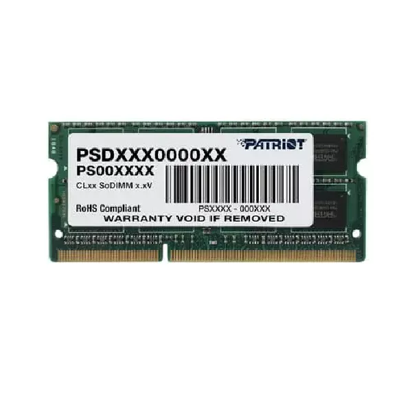 Patriot Signature DDR3 4GB (1 x 4 GB) 1600MHz CL11 (PC3-12800) SODIMM Laptop Ram